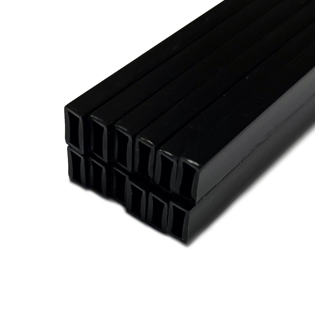 Framer Supply Archival Glass & Art Spacer – Black 3/8", 60 Ft Hollow Bundle (12 x 5' Sticks), pH Neutral Peel-and-Stick Frame Spacer, for Archival Framing, Wall Mount Frames & Artwork Protection